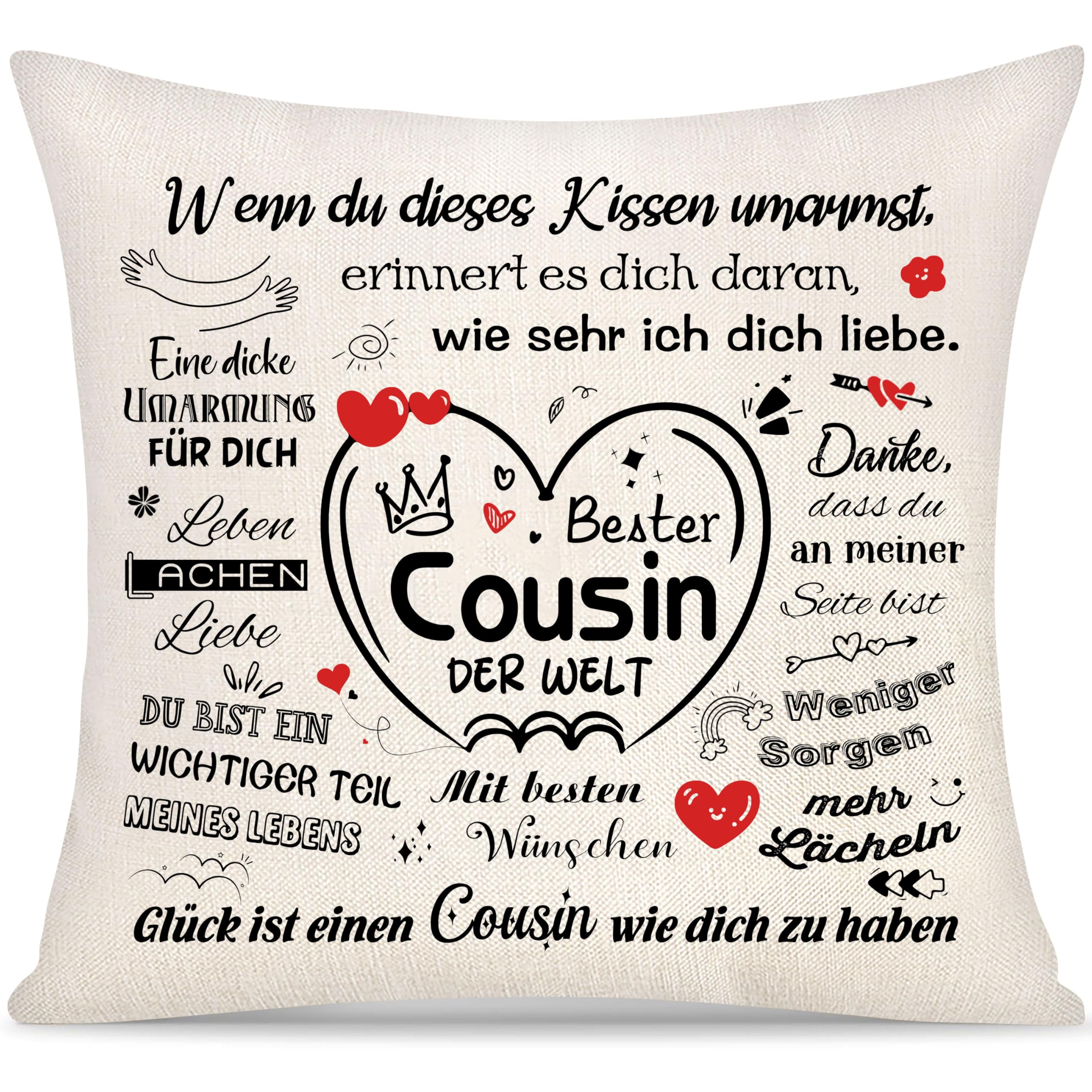 5 Jahre Ehe Hochzeitstag Kissenbezug Geschenk für Frauen Män