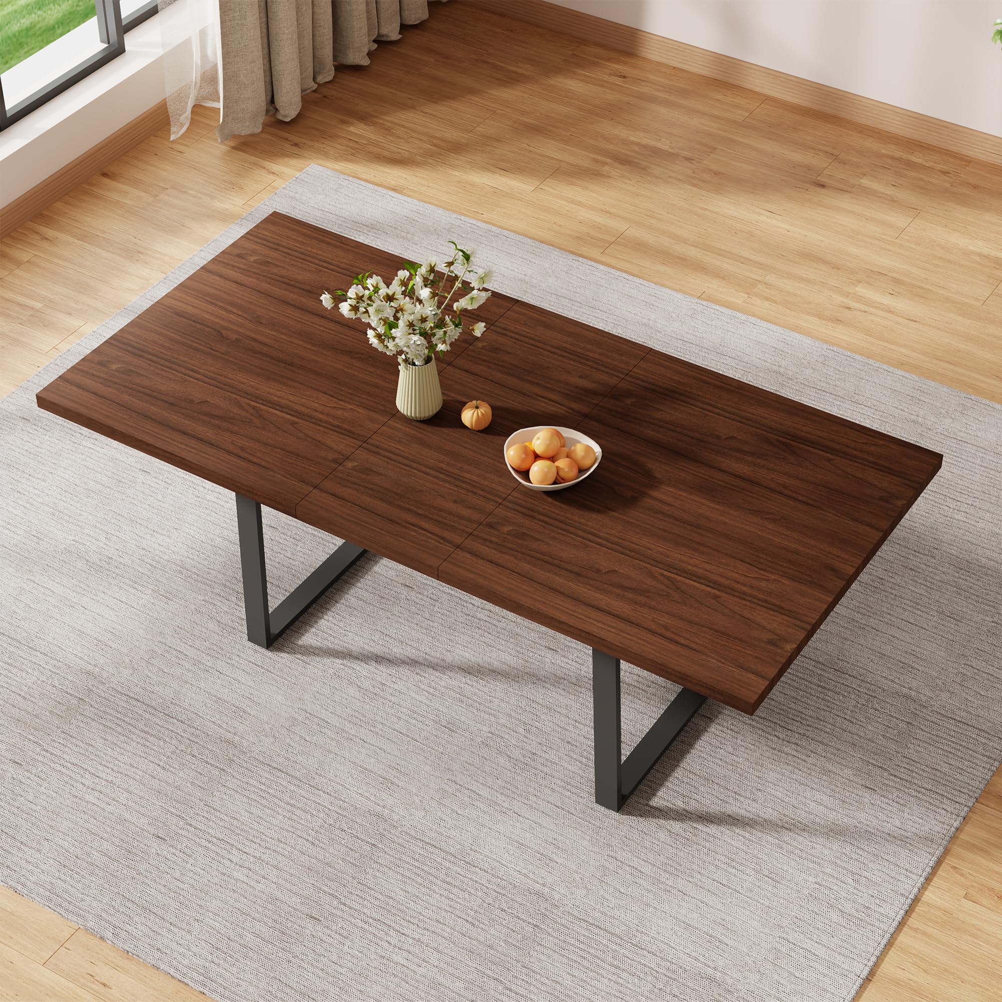 Amazon.com - ZckyCine 63''-79'' Extendable Dining Table for 6-8