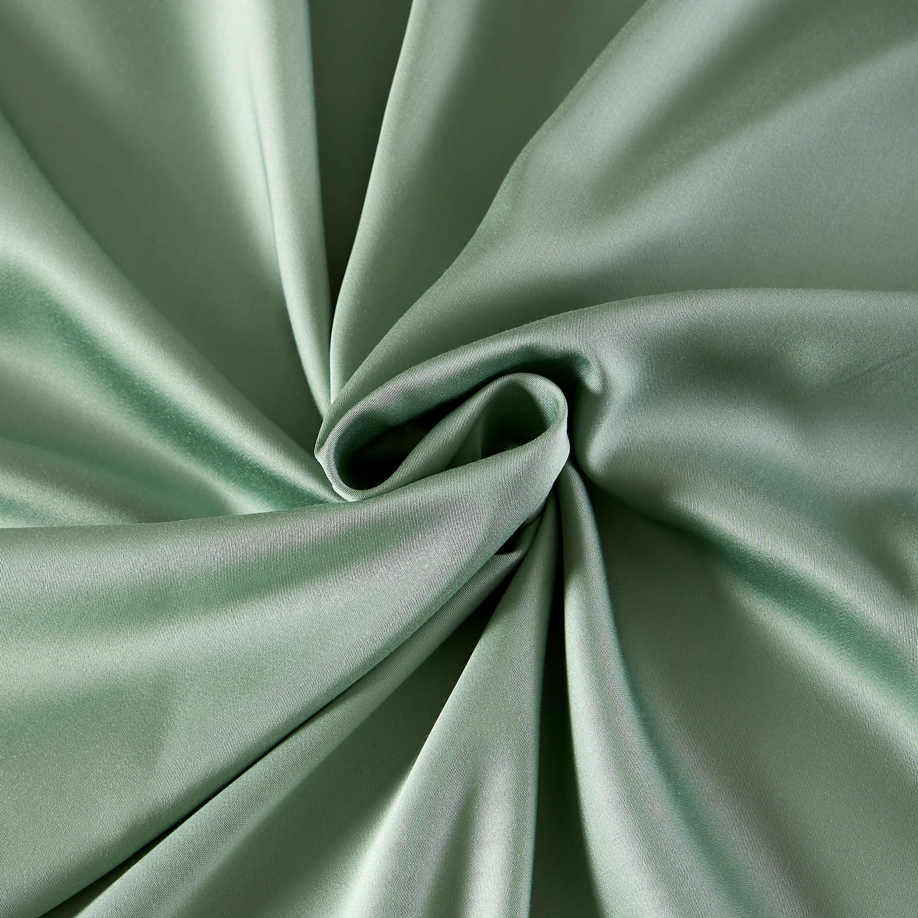 Set di biancheria da letto in bambù 155x220 Verde Tinta unita 50% Bambù Lyocell Lenzuola fresche morbide traspiranti lussuose seta set di copripiumino 3 pezzi con cerniera e 2 federe 80x80 cm