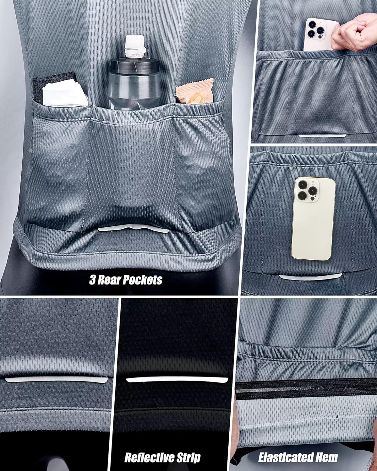 ROTTO Cycling Jersey Mens Bike Shirt Long Sleeve Gradient Color Series - Image 4