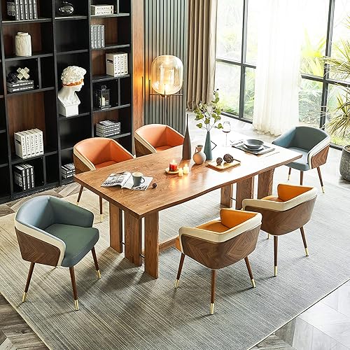 Miniatura 2 de ARTPLAN Sillas decorativas de comedor para sala de estar, sillas de brazo para cocina, sala de estudio, hogar y muebles de interior