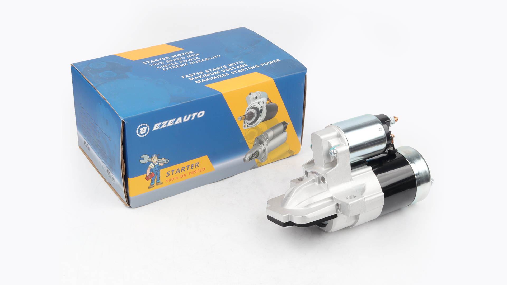 Image of Ezexpreze Starter Motor Compatible with Ford Explorer 13-15, Escape 13-17, Fusion 12-16, Focus 11-16, Edge 13-18, Taurus 13-16 & Lincoln MKZ 13-16, MKC 15-16, MKT, 2.0L 2.3L 2.5L, 12V 1.4KW 11T CW