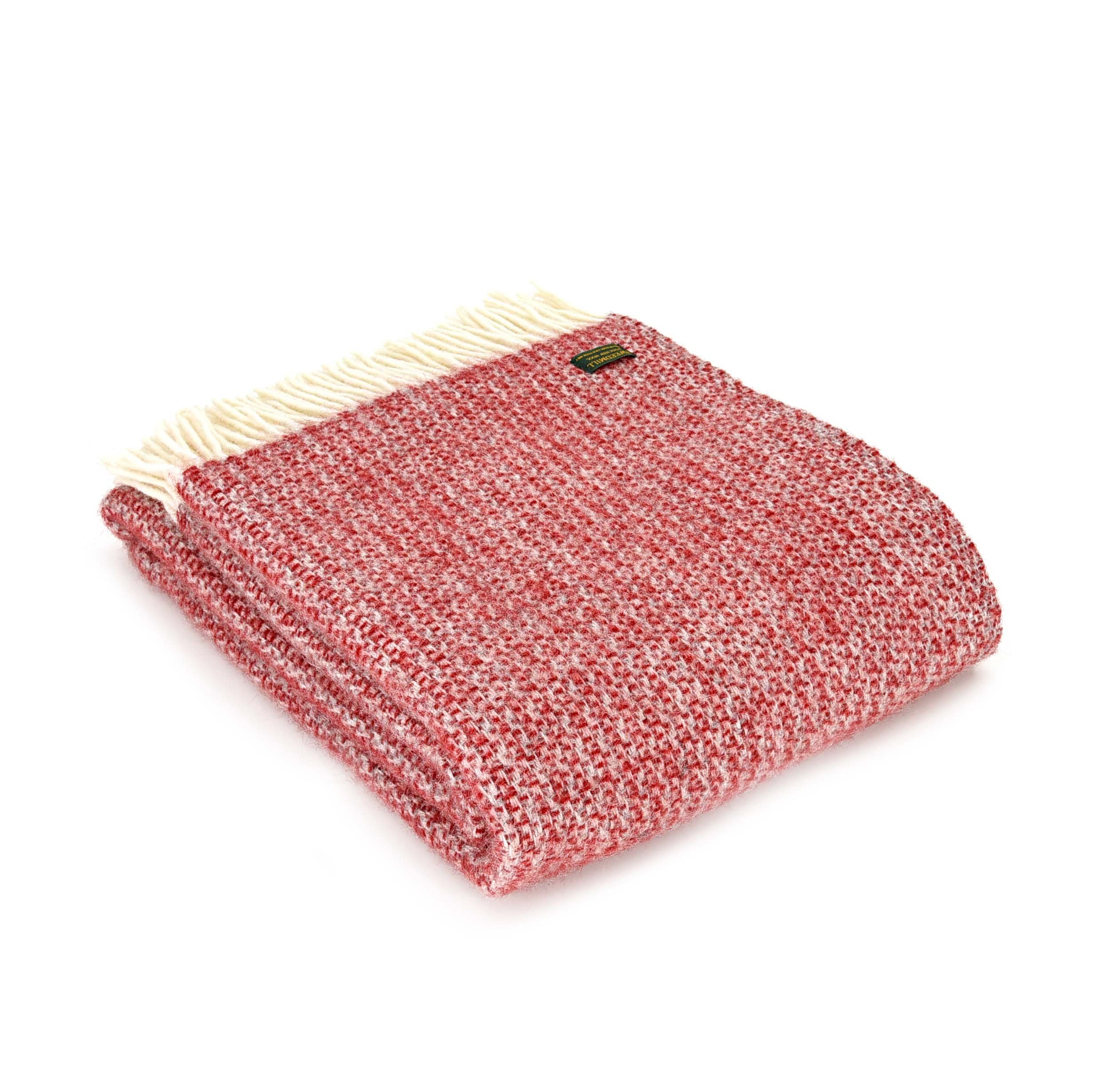 Tweedmill Silver Sofa Throw Illusion Red