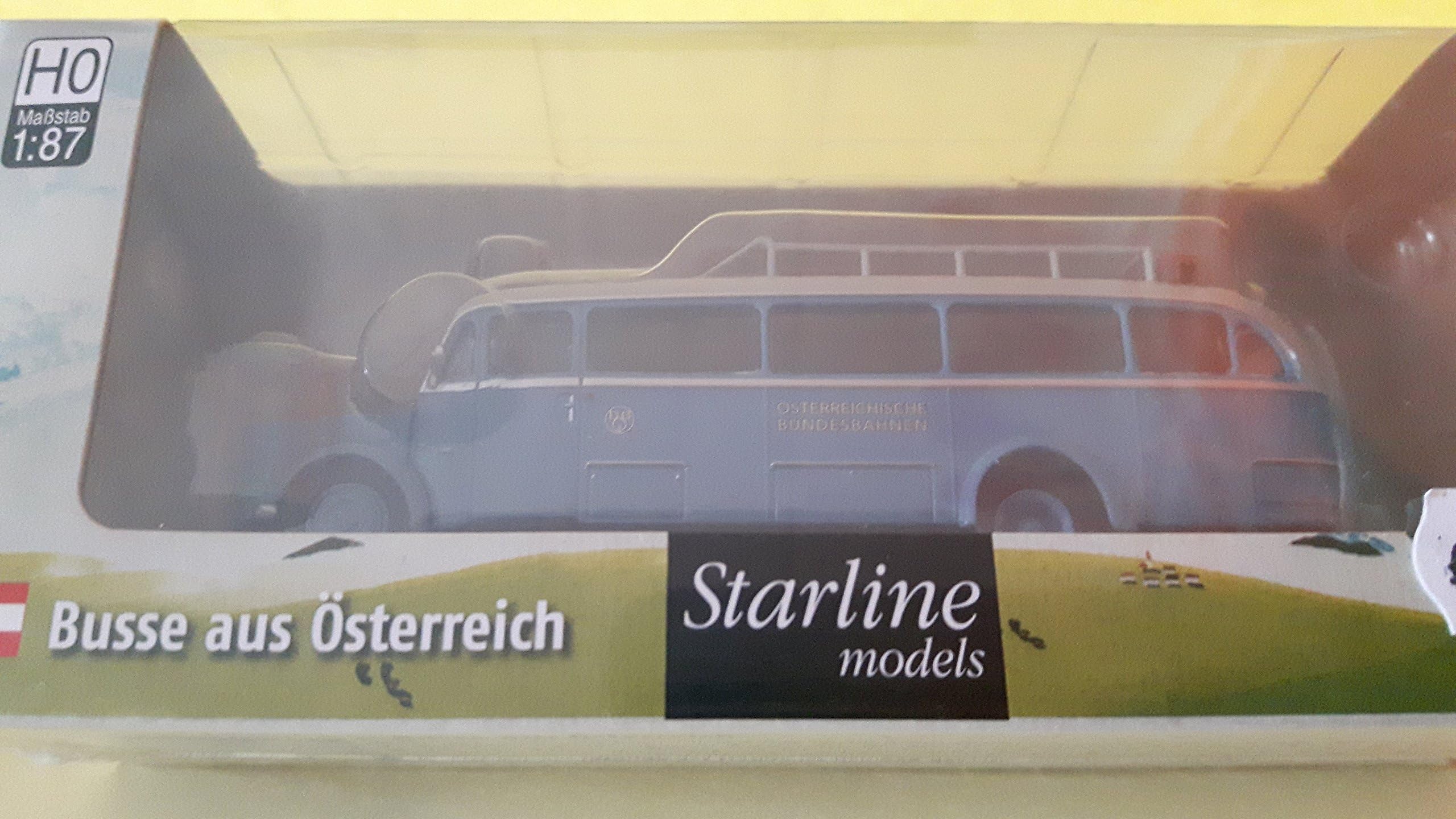 Saurer BT 4500, Light Blue/Light Grey, ÖBB, 0, Model Car, Brekina Starline 1:87