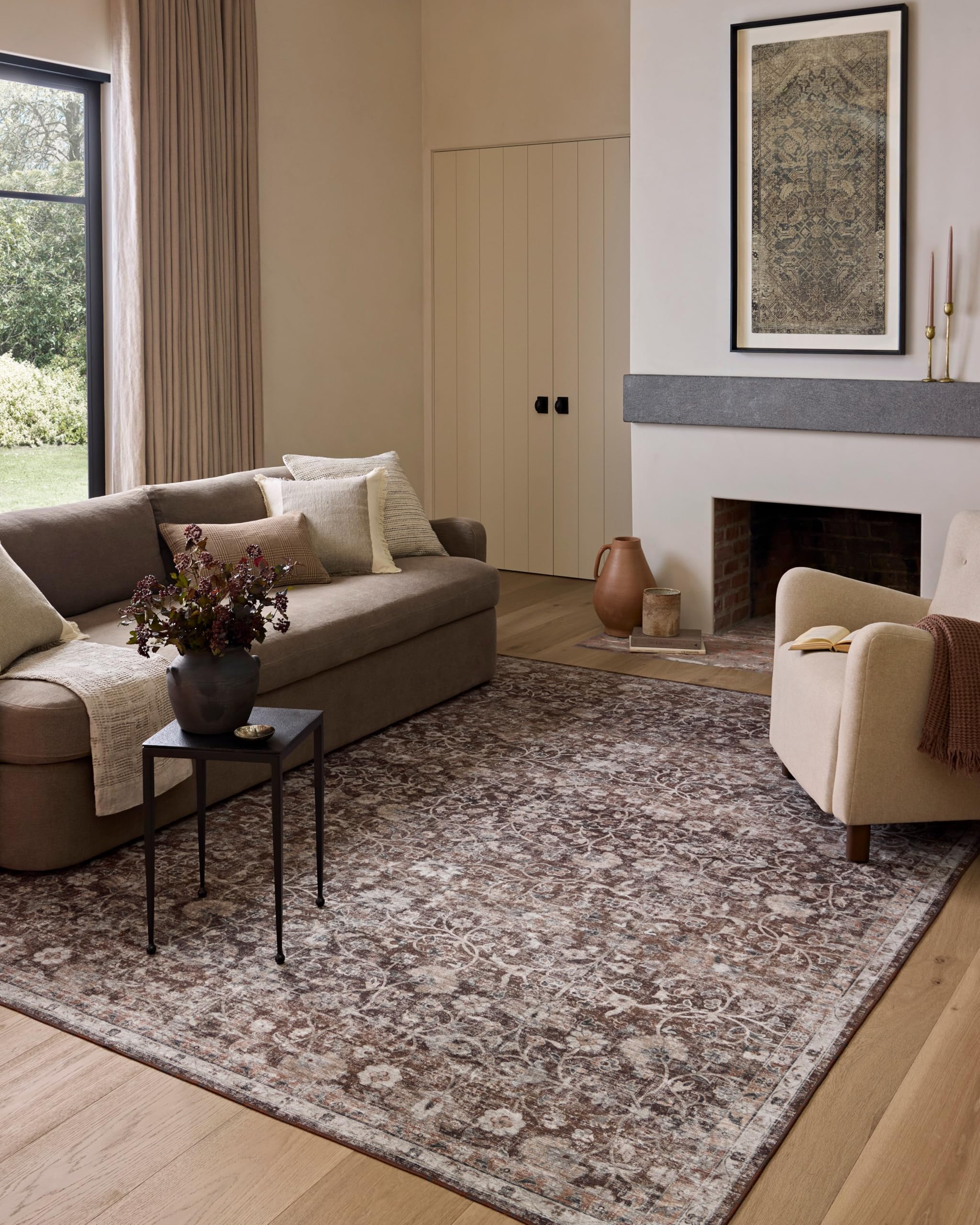 Loloi Amber Lewis Josie Collection JOS-02 Earth/Natural 2'-0" x 5'-0" Accent Rug