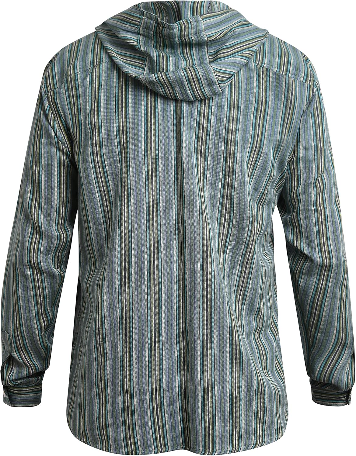 virblatt - Beach Shirts for Men | Cotton | Hippie Shirts Boho Summer Shirts for Men | Hooded | Cotton Shirt Casual Kurta