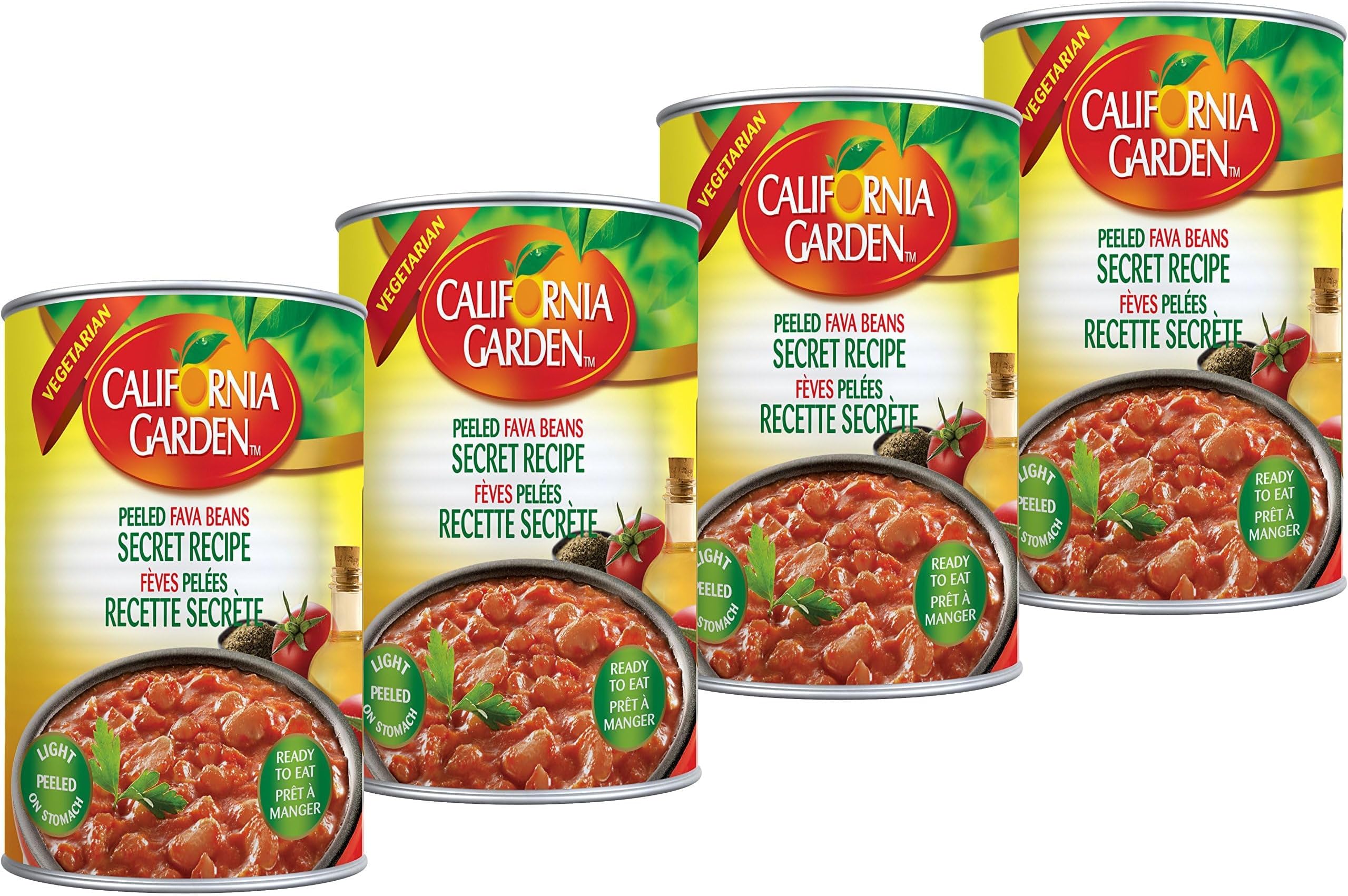 California Garden 450G Peeled Beans Secret Recipe (4 Cans)