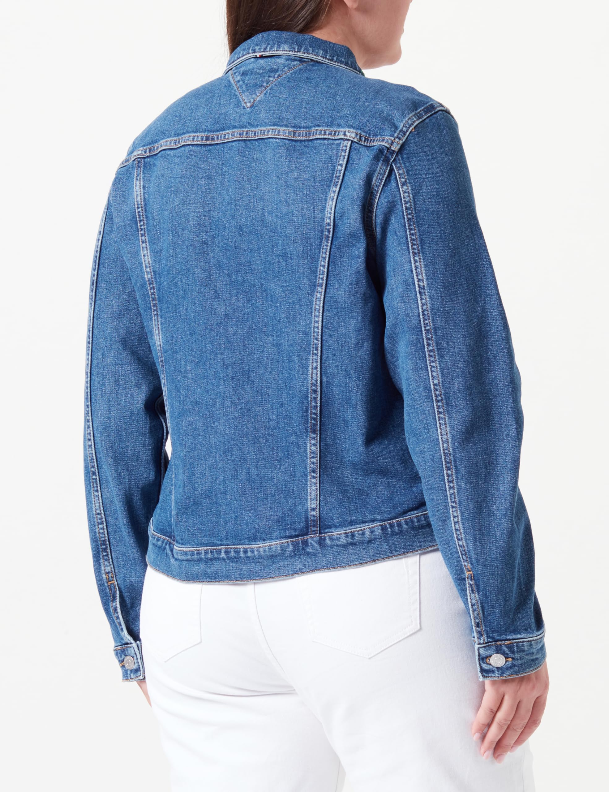Tommy Hilfiger Giacca in Jeans Donna Denim Slim Jacket Elasticizzata
