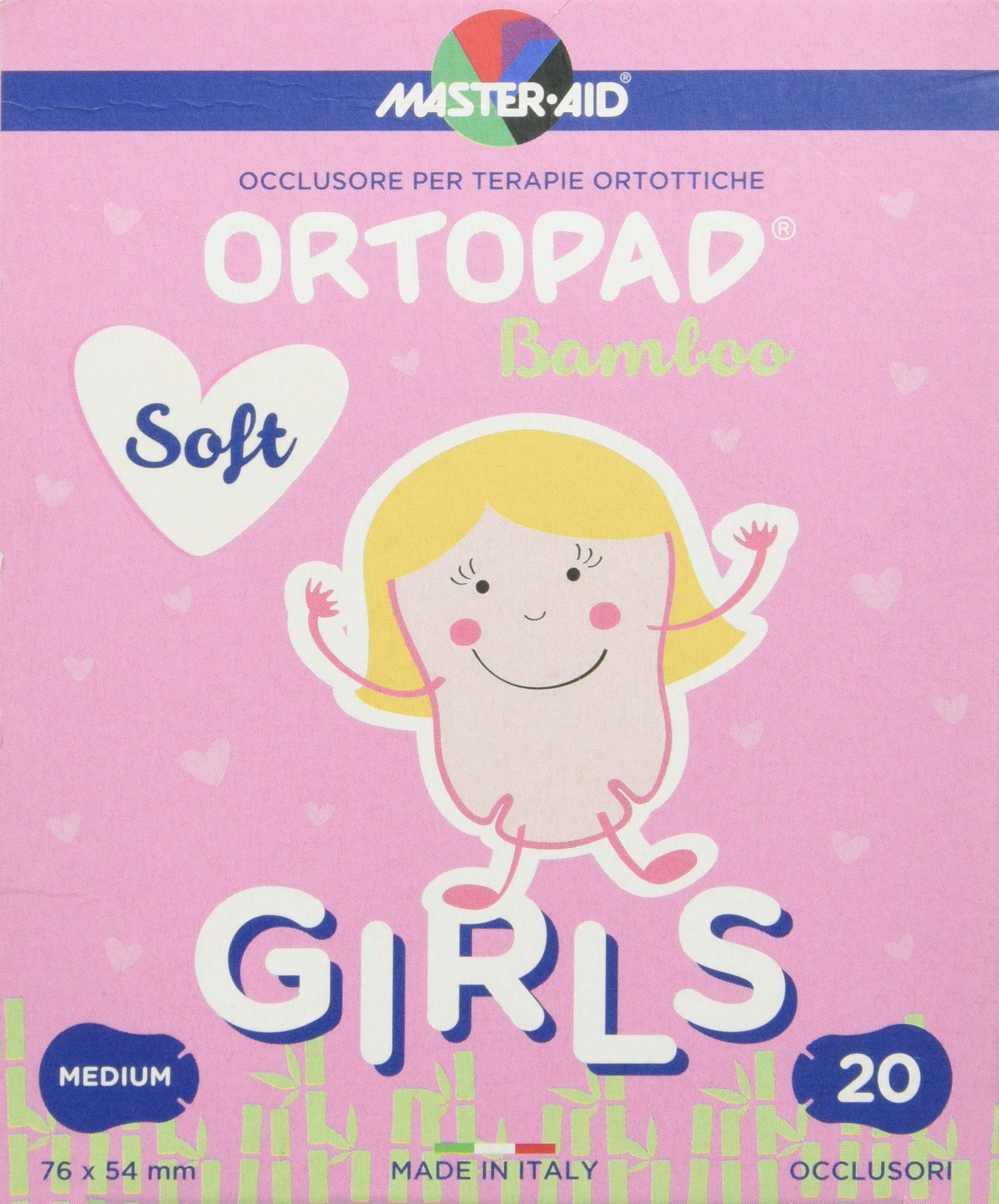 MASTER AIDCer Ortopad Soft Girls M 20 Pieces