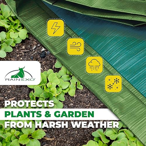 Miniatura 4 de Bio Green RX-150-10 x 15 GB Rainexo impermeable 10 x 15  Lona multiusos resistente  Lona de película laminada cruzada multicapa  Ideal para