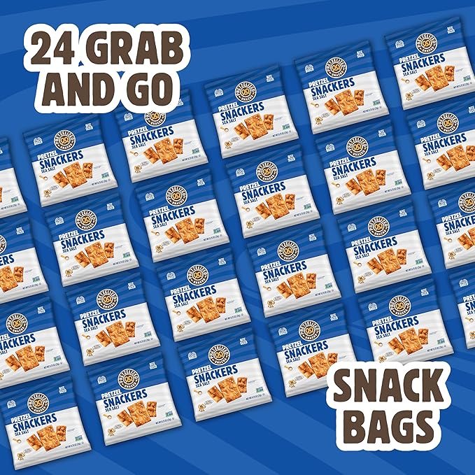 PRETZELIZED Snacks - Pretzel Snack Packs, Classic Sea Salt 0.75 oz (Pack de 24) miniatura 8