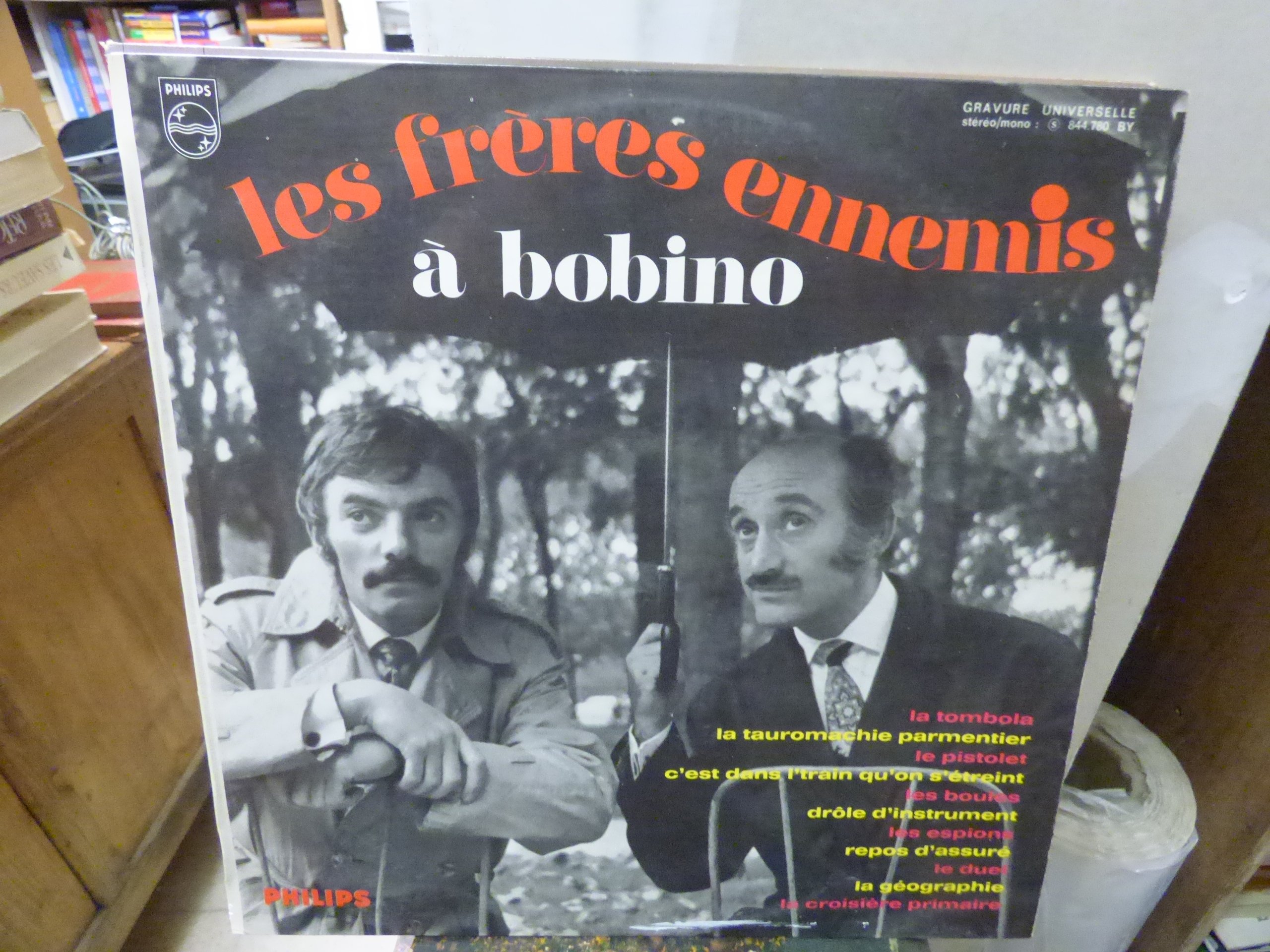 les frères ennemis à Bobino - disque Philips 844.780 BY