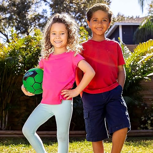 Miniatura 8 de NERF Mini pelota de fútbol de espuma para niños, pelota de fútbol juvenil Proshot, pelota de fútbol juvenil de 7 pulgadas, para interiores y