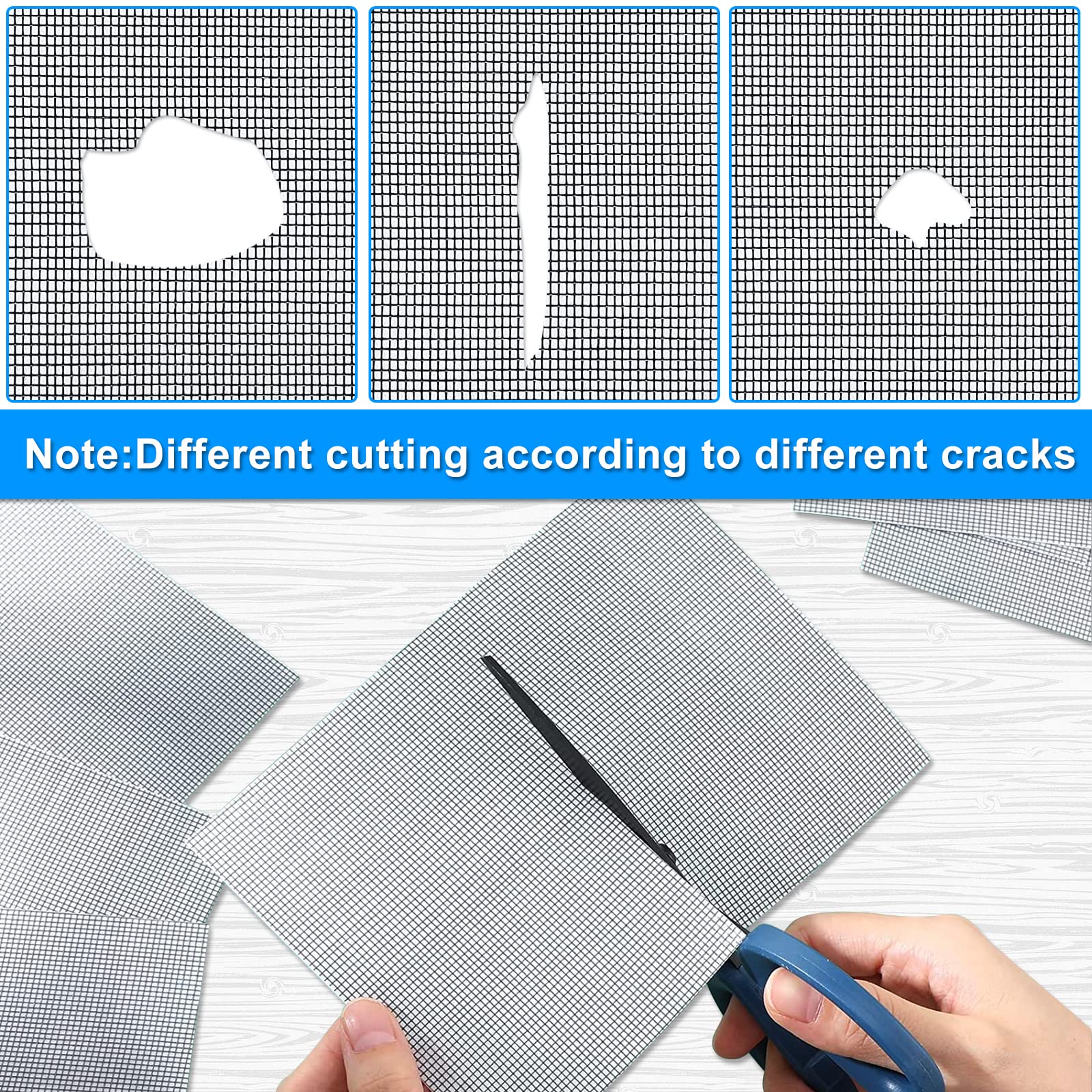 Snapklik.com : AOBOPLE 24 Pcs Window Screen Repair Kit, 5 X 7 Inch ...