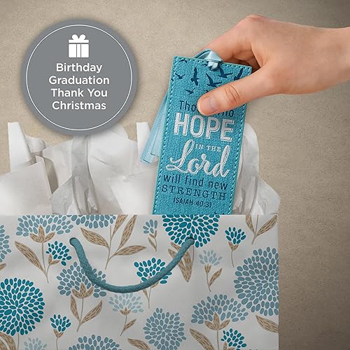 Miniatura 149 de Christian Art Gifts - Separador de piel sintética con cinta de satén y verso bíblico inspirador para mujeres y hombres, Marrón - Proverbios 31 Mujer