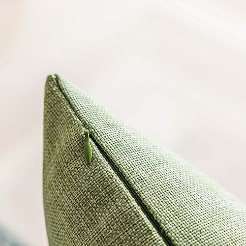 Miniatura 7 de Demetex Juego de 2 fundas de almohada lumbar de primavera de 12 x 20 pulgadas, fundas de almohada rectangulares decorativas de lino suave para