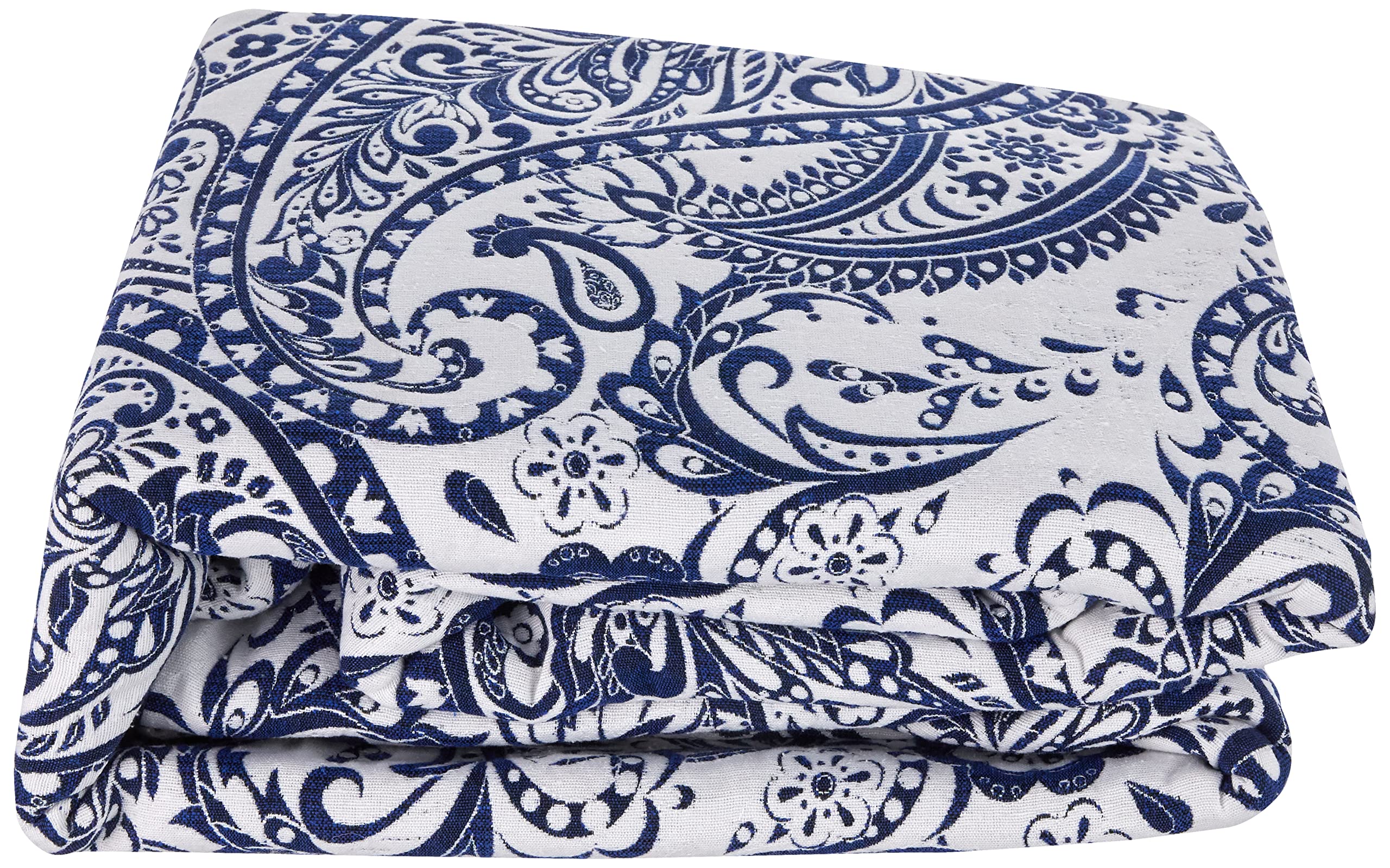 VIALMAN Colcha Bouti Ligero Sofia 29 con un Diseño de Cachemira para Cama de Matrimonio de 135 cm | Colcha Cachemir 135 | Colcha Paisley 230x270 cm, Color Azul Marino