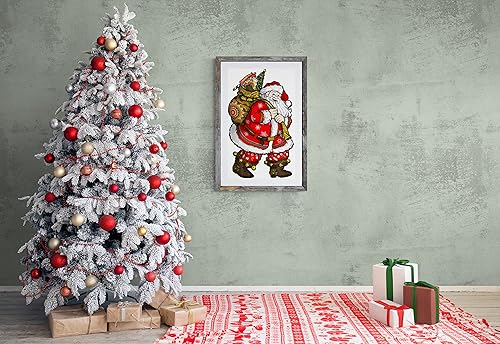 Miniatura 5 de WOODBESTS Rompecabezas de madera de 85 piezas para adultos (S, 9.1 x 5.5 pulgadas), rompecabezas de Santa Claus, hermosa caja de madera,