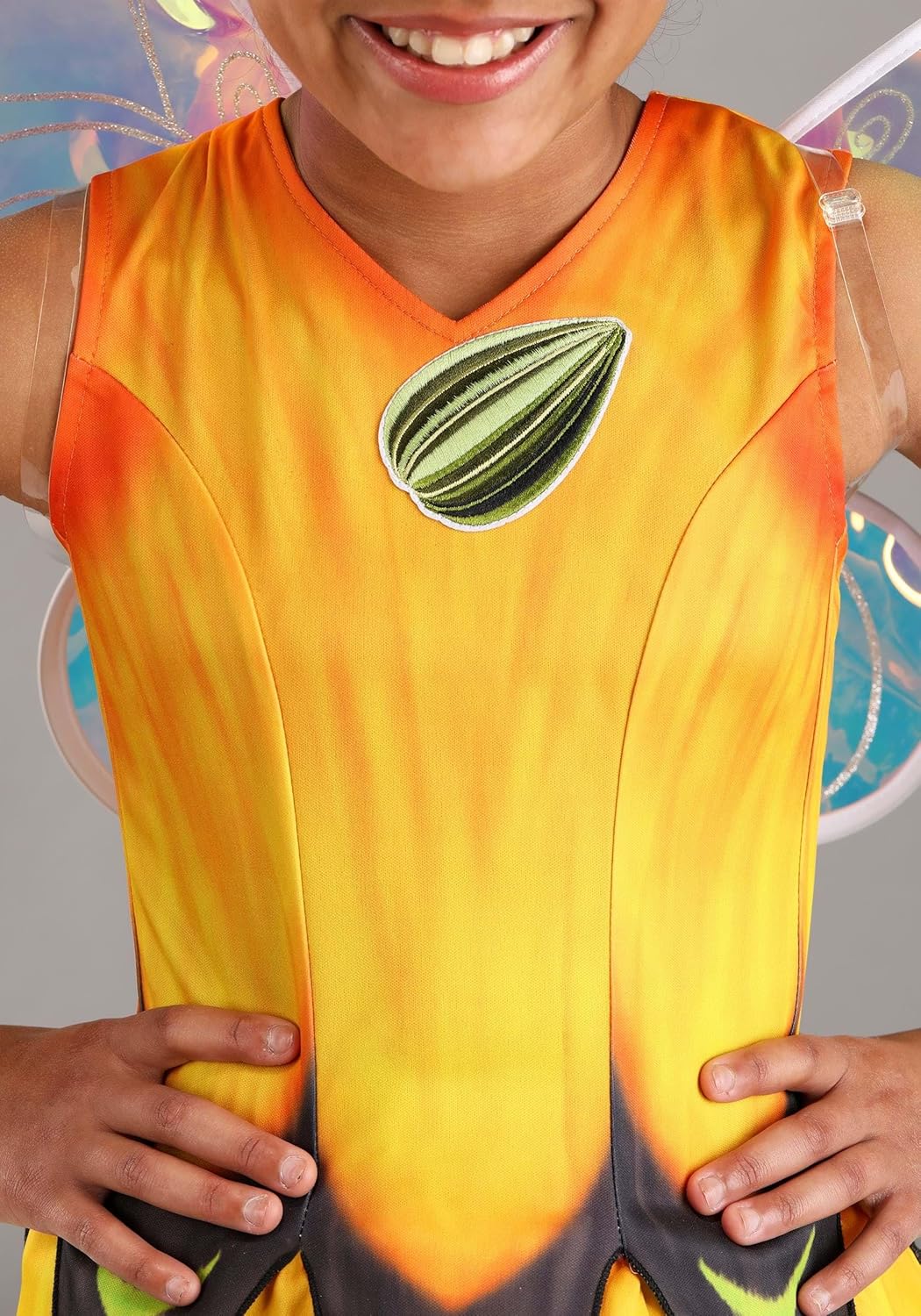 Toddler Disney Fairies Iridessa Costume for Girl's - Officially Licensed Fairy Outfit with Wings, Skirt & Shirt - Image 6