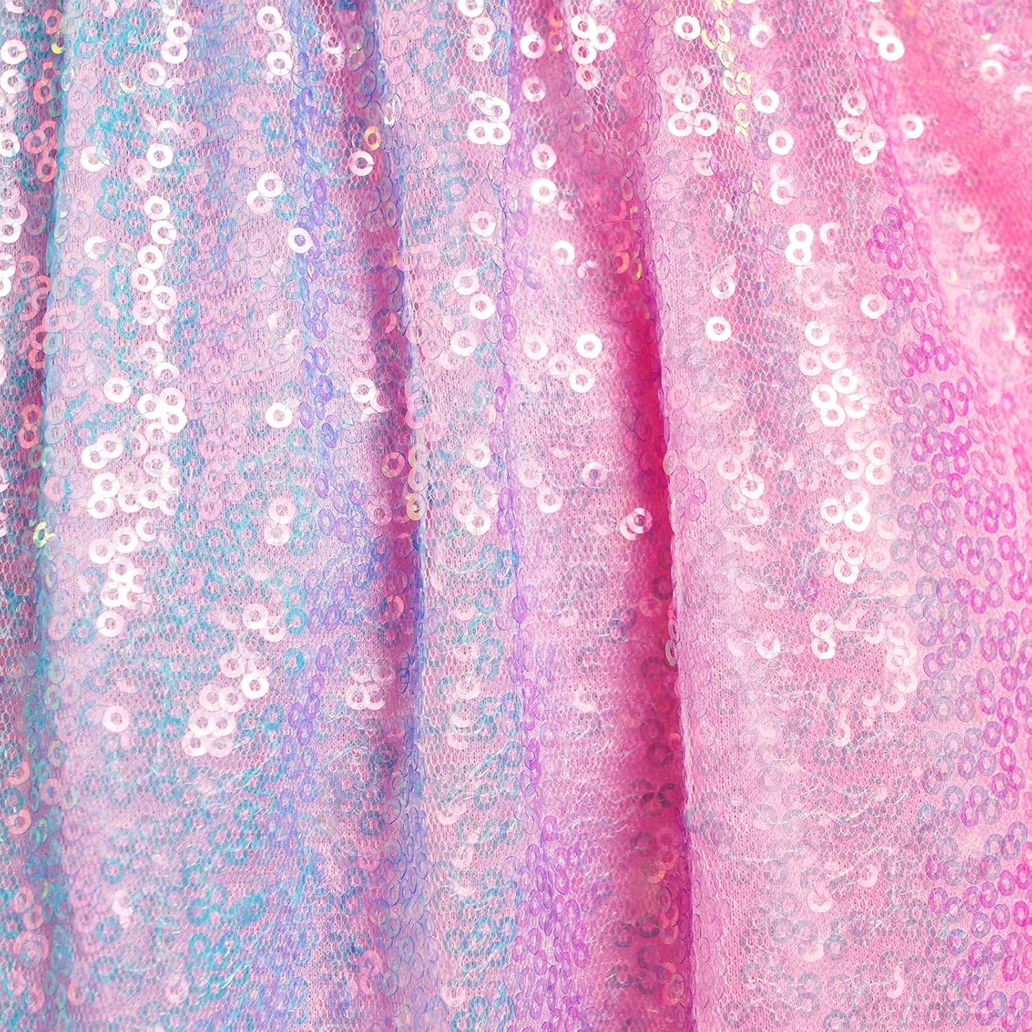 IDOPIP Toddler Baby Girls Sequin Ombre Dress Rainbow Princess Birthday Party Sparkly Dresses Pageant Wedding Tutu Gown 9M-6T