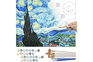 Van-Go Paint by Numbers: Unleash Your Inner Artist with Vincent's Masterpiece