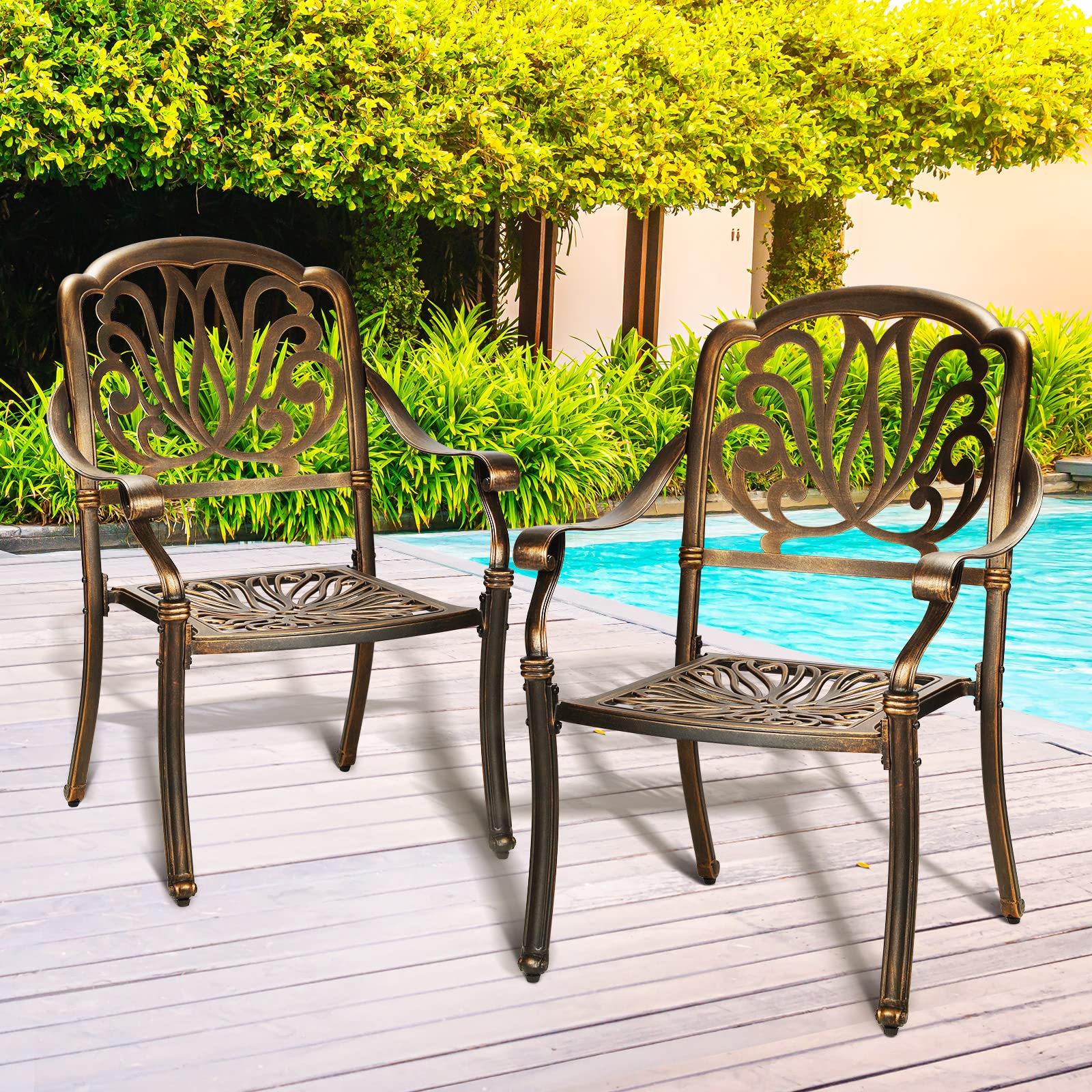 aluminium frame garden chairs