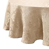 Elrene Home Fashions Caiden Elegance Damask Waterproof, Stain & Wrinkle Resistant Fabric Tablecloth, 70