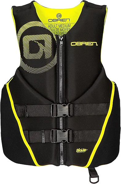 O'Brien Men's Traditional Neoprene USCGA Life Jacket, Yellow, XX-Large