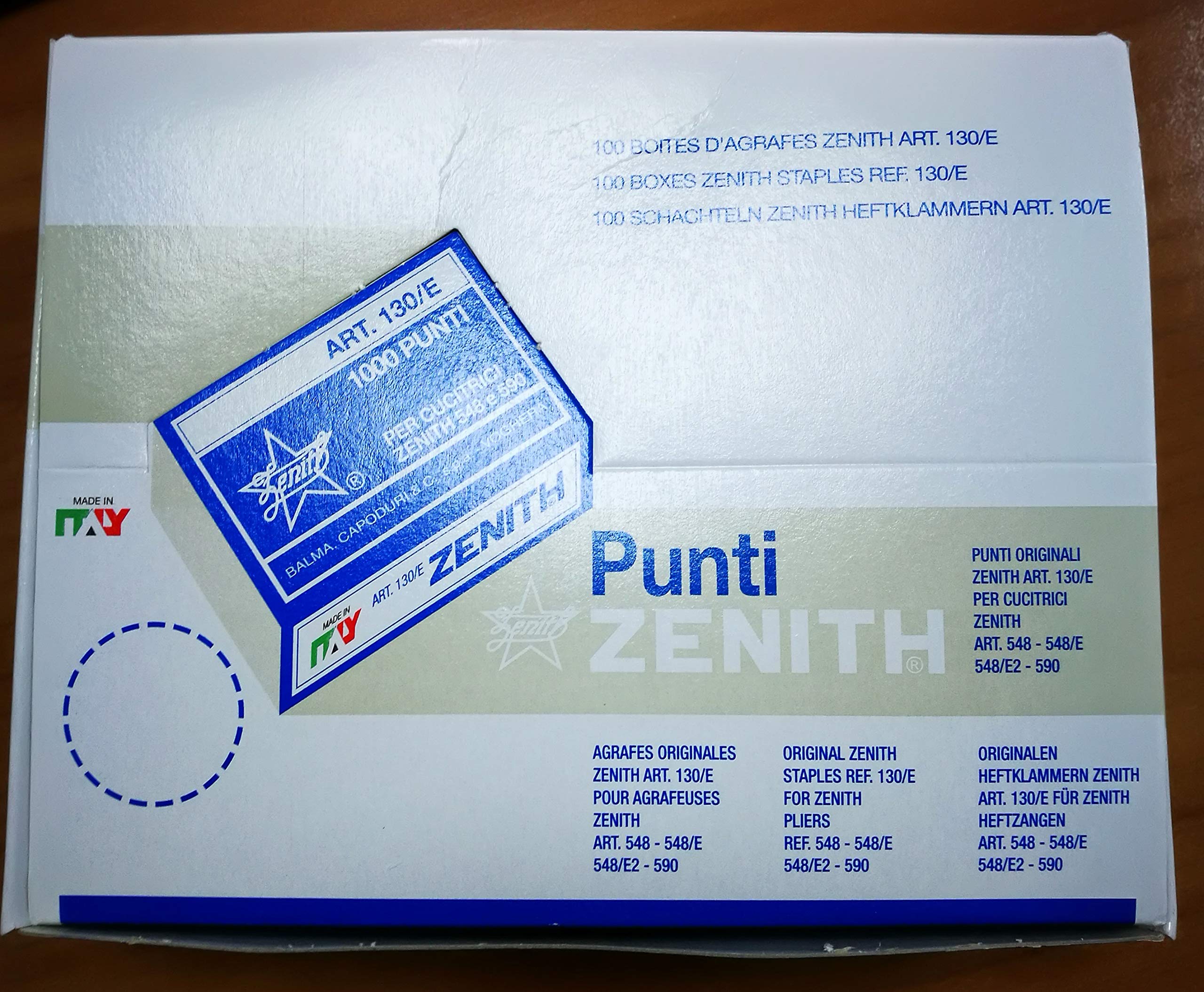 Zenith 130/E - 100 Scatoline da 1000 Punti cucitrice in acciaio