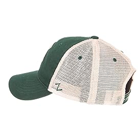 NCAA Zephyr Michigan State Spartans Mens University Relaxed Hat, Adjustable, Team Color/Stone