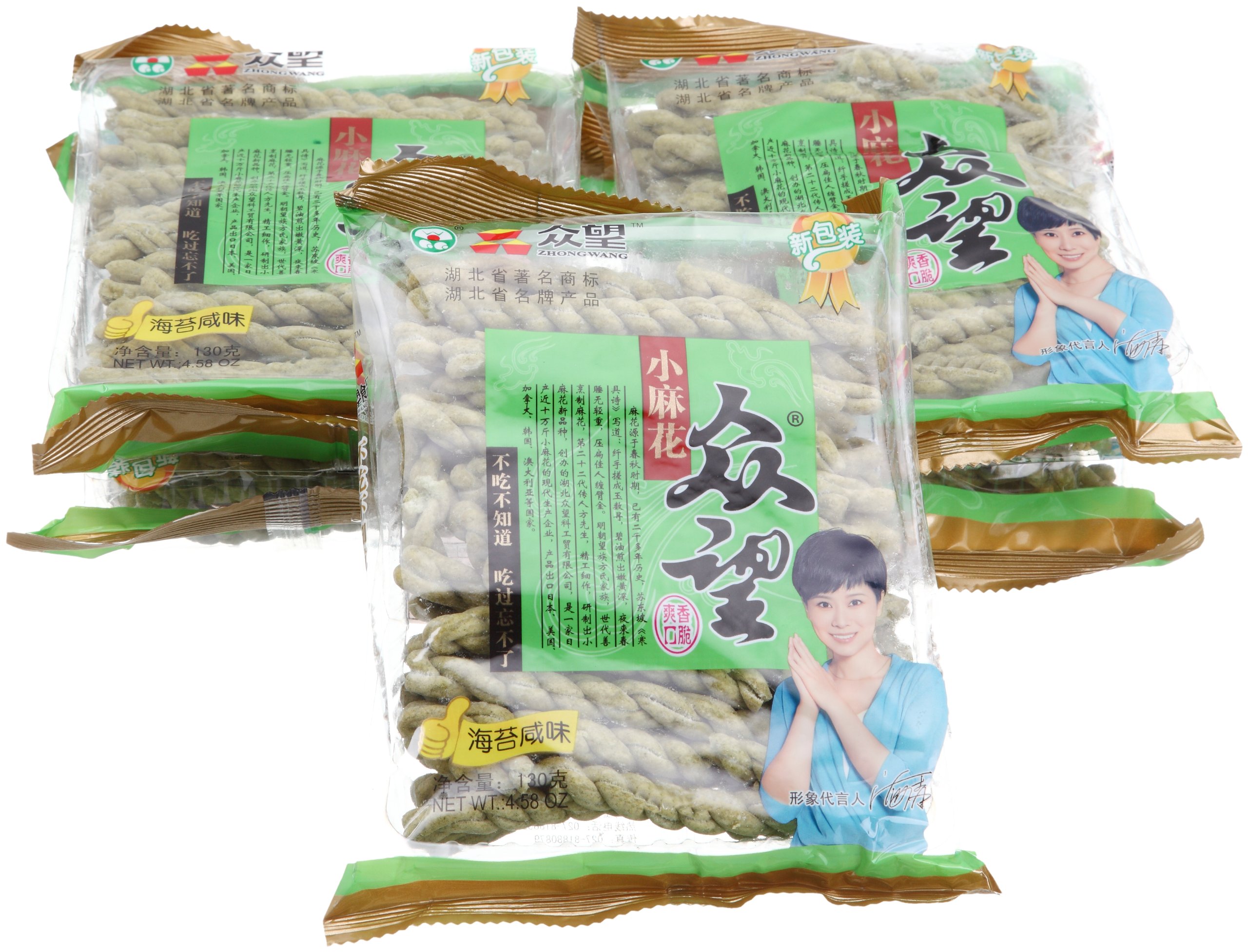 Amazon.com: Zhongwang Fried Dough Twist (Laver Flavor)130g (pack