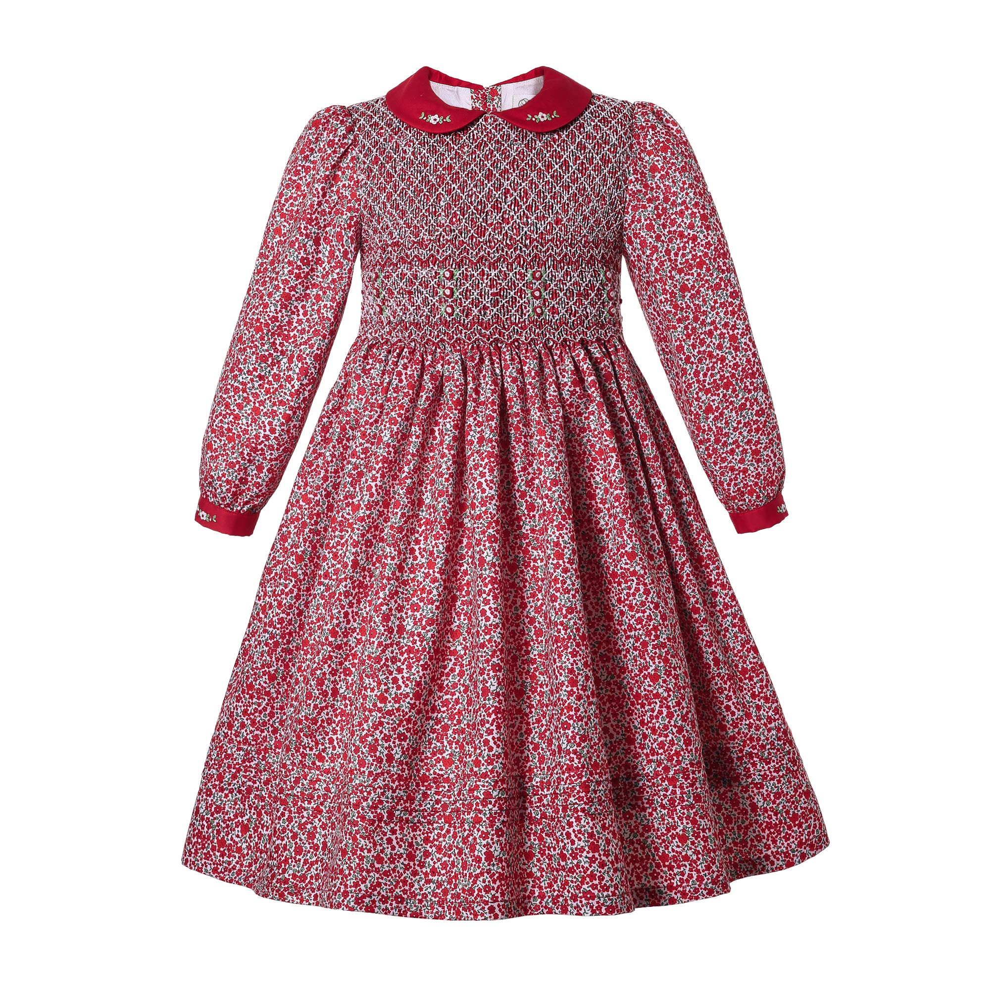 Vestidos de algodón para niñas pequeñas ropa vintage floral de verano 8