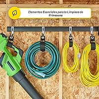 Vista 8 de Wrap-It, correas con gancho y bucle para almacenamiento, ideal para organizar cables de extensión, tubos, cuerda, luces; para el hogar, la cochera