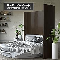 Vista 139 de Red Lantern Pantalla de onda de bambú corta de 4 pies - Blanco