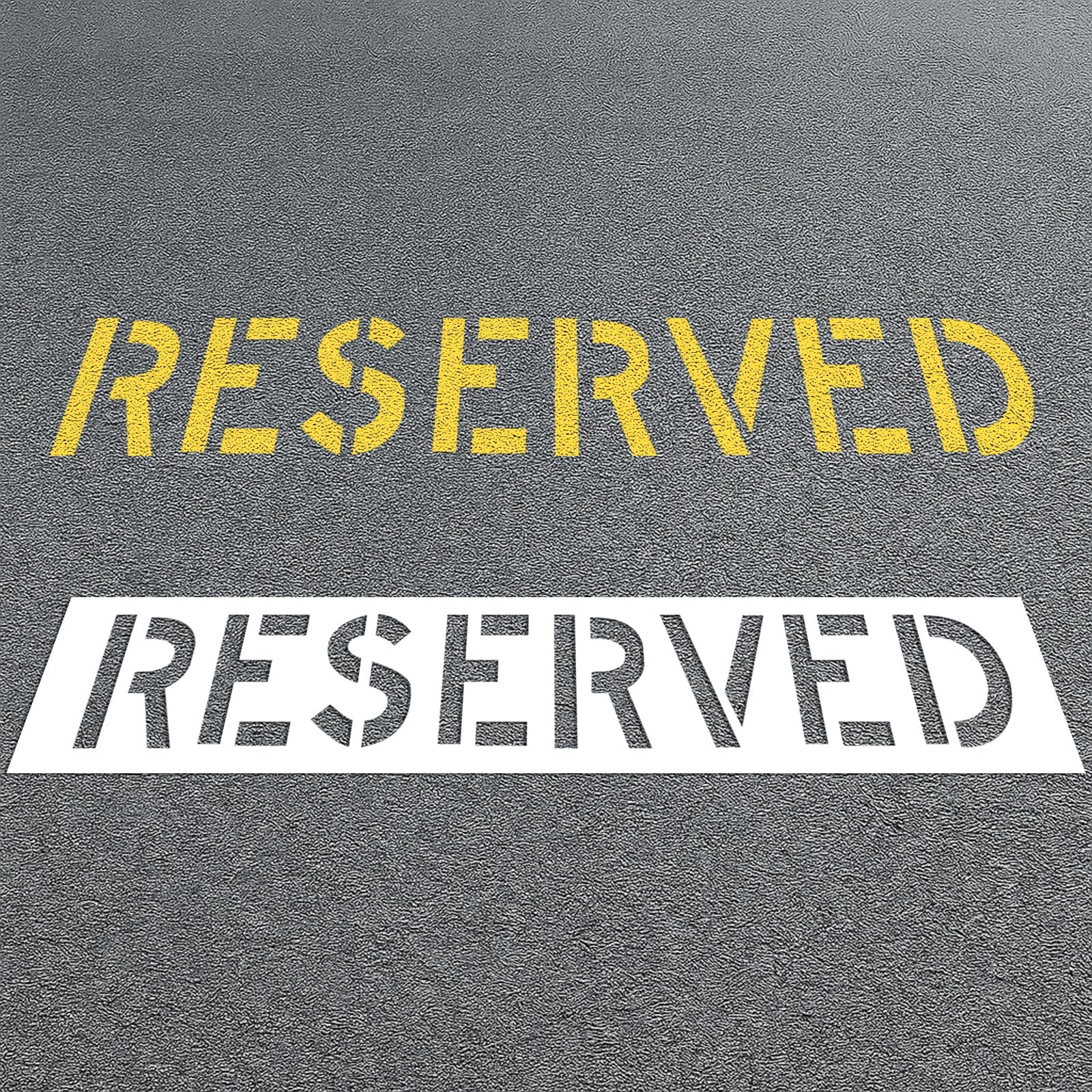 Photo 1 of Geelin Reserved Parking Stencil - 12" x 72.8"