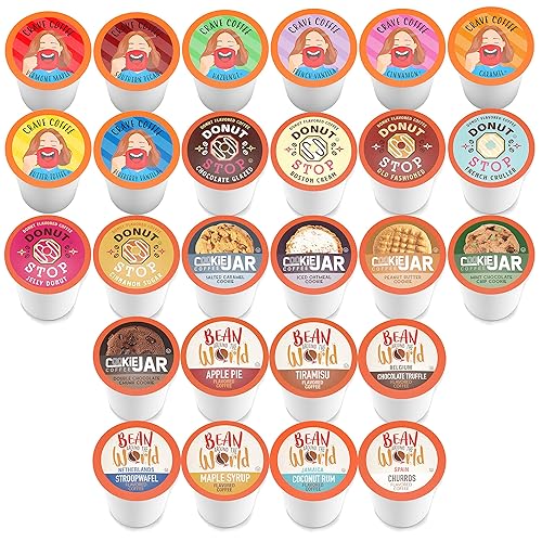 Miniatura 4 de Coffee Pod Variety Packs Muestra saborizada, surtida, compatible con 2.0 cafeteras K-Cup, paquete variado, 52 unidades (paquete de 1)