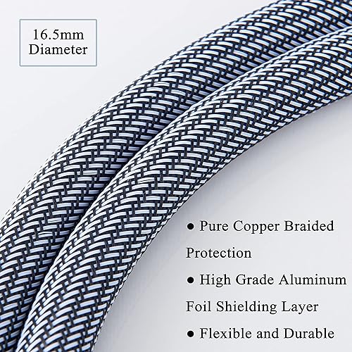 Miniatura 2 de Cable de alimentación de alta fidelidad, cable de alimentación de CA de 3 clavijas, enchufe de EE. UU., línea de alimentación audiófila de 12 AWG