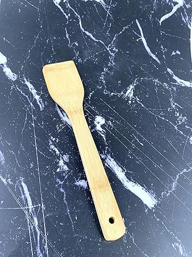 Miniatura 5 de JapanBargain 3670 - Juego de 5 espátulas de cocina de bambú, tenedor de cocina, cuchara de cocina, utensilios de cocina, 12 pulgadas, 10 unidades