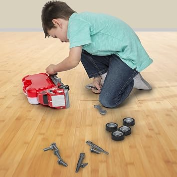 Big Daddy Big Rig Tool Master - Transport Toy Truck Carrier with Tools to Take Apart, Construct & Build. Get Your Child This Educational Truck.