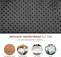 Vista 4 de HACHIKITTY Tapete calmante para sofá cama para mascotas, funda de sofá de felpa lavable, protector de muebles para perros y gatos, sofá cama