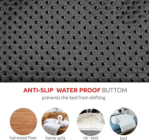 Miniatura 4 de HACHIKITTY Tapete para sofá cama para perro, felpa suave, funda de sofá para perros, tapete protector de muebles para mascotas, tapete para sofá de