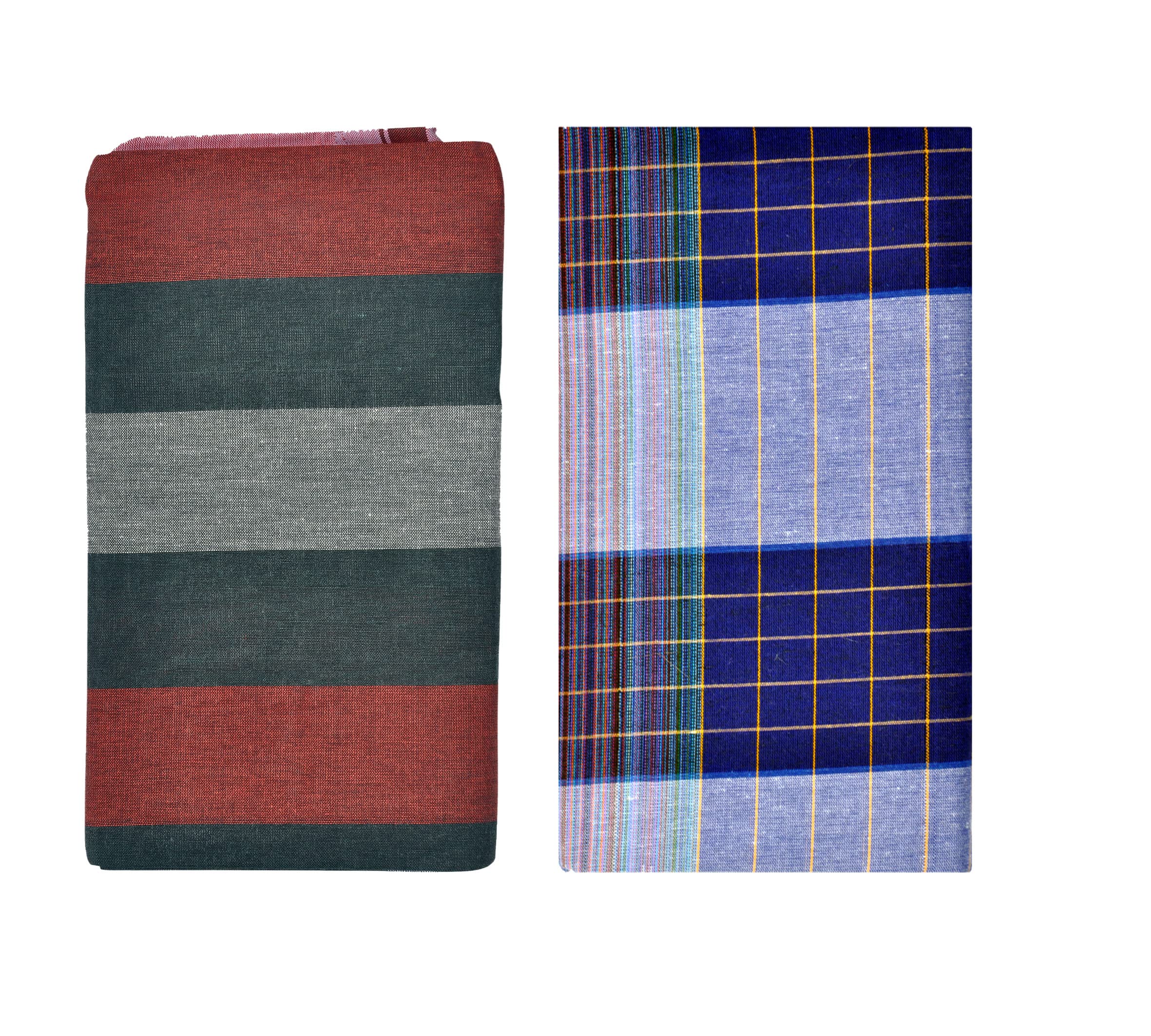 gowri tex Cotton Lungis Pack Of 2-picture-37