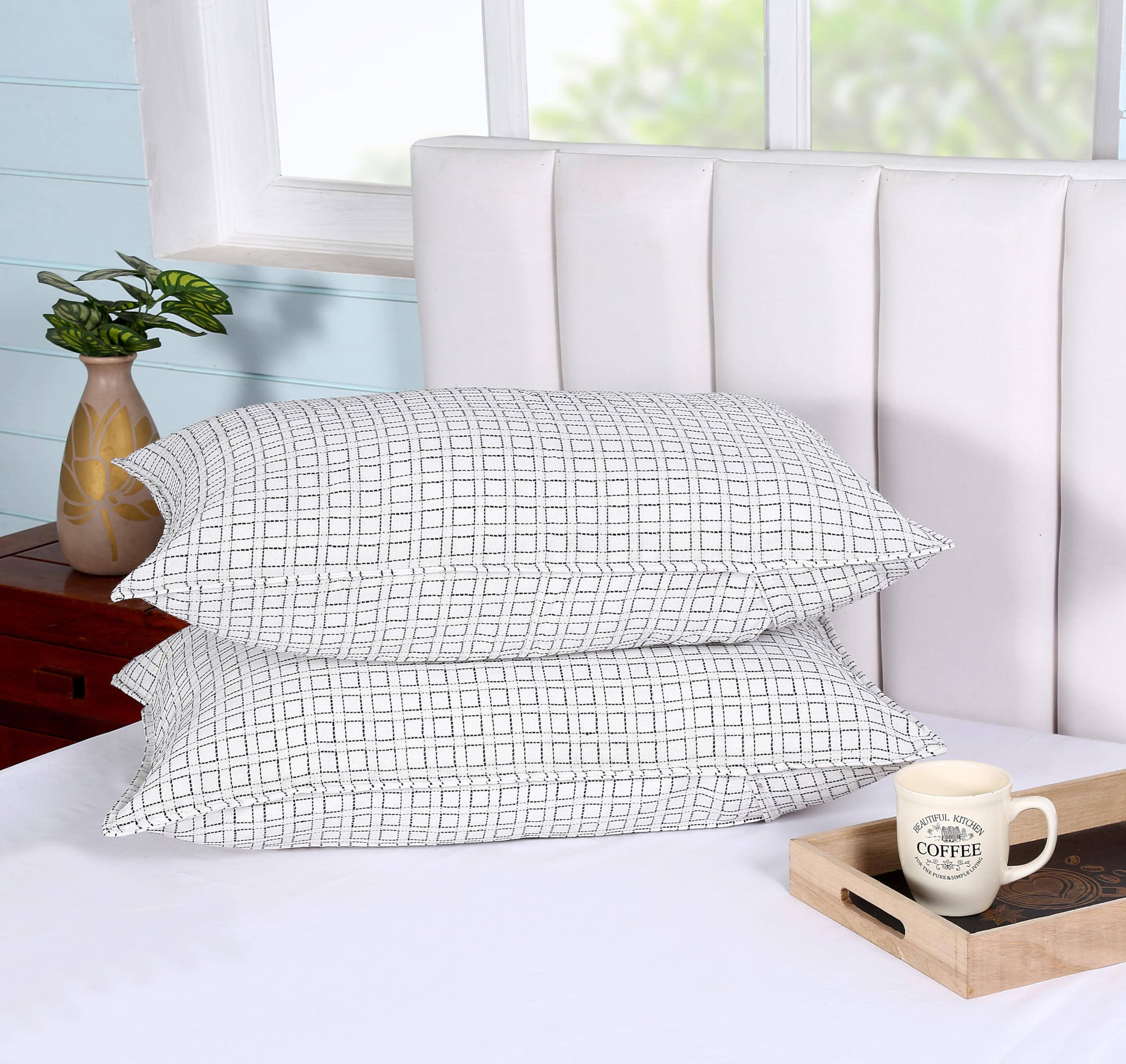 RANGBHAR Handloom Pillow Covers - Set of 2 -11
