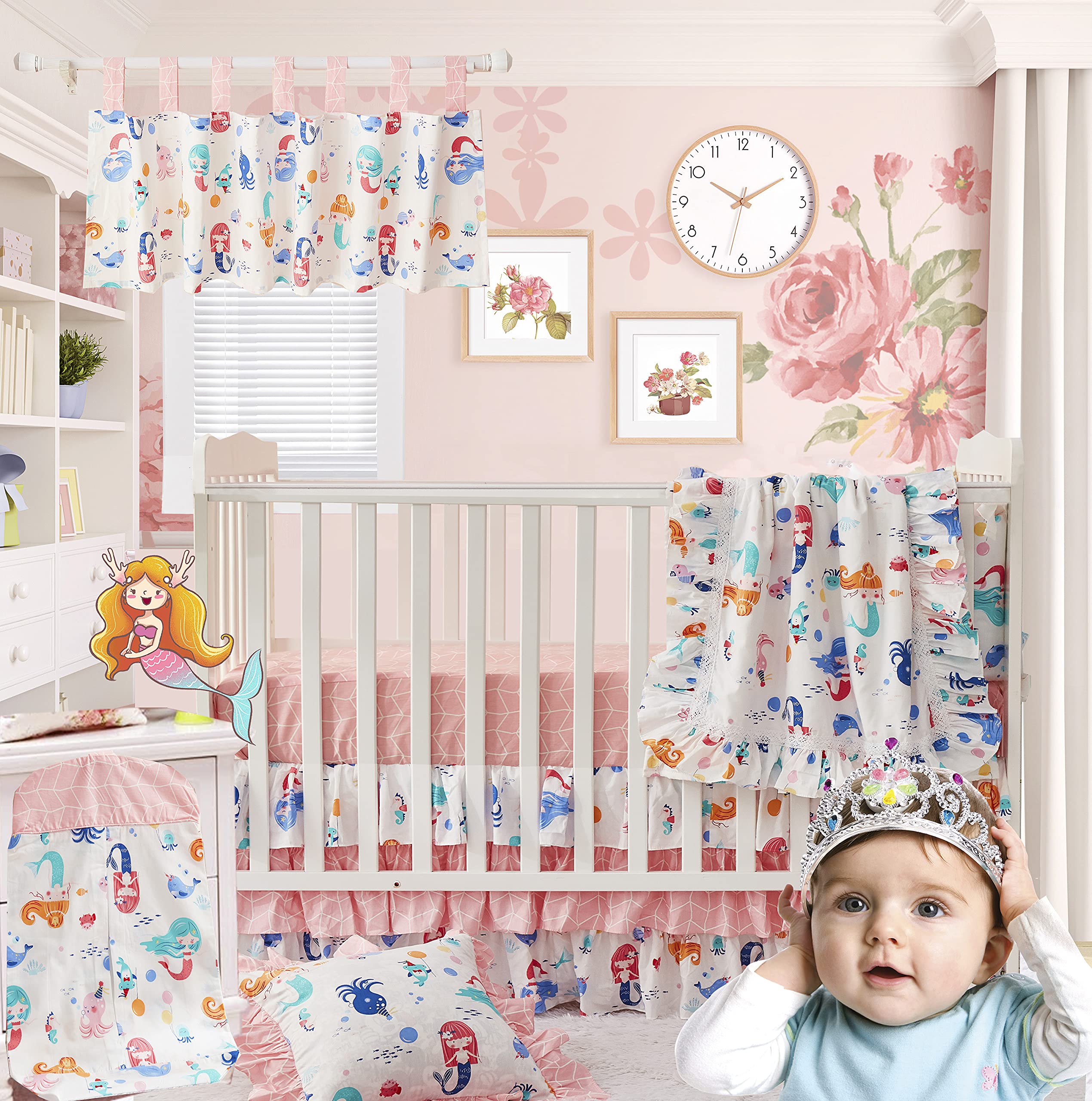 Pink Ocean Baby Bedding Pink Baby Sheets Target Ocean Mist 3-Piece