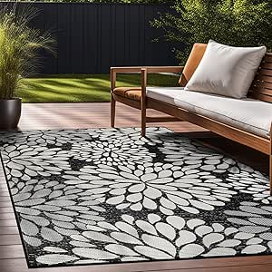 Amazon.com: Beverly Rug Outdoor Rug 9x12 Modern Exotic Tropical Leaf ...