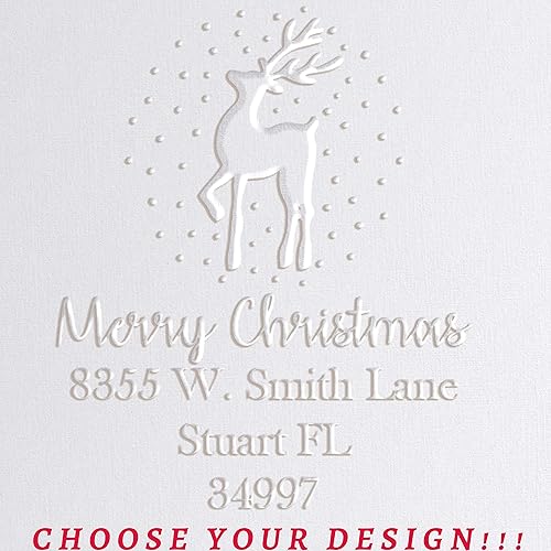 Sello de sello de impresión de dirección personalizado monograma personalizado invitaciones de boda 1 x 5/8" (diseño 2)