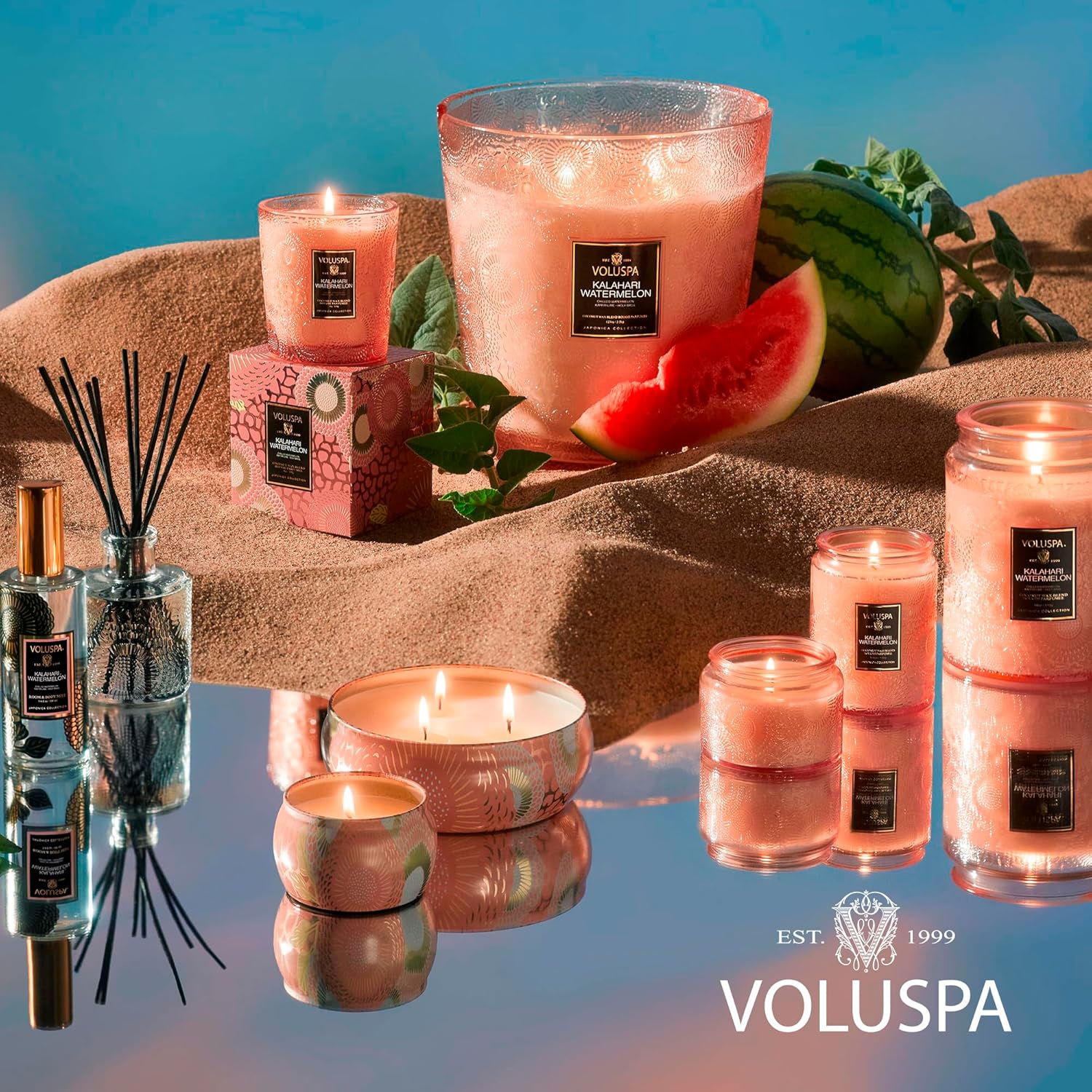 Voluspa Kalahari Watermelon, Small Candle Jar, 5.5 Ounces, 50 Hour Burn Time, Coconut Wax for Clean Burning, Handcrafted in the USA - Image 7