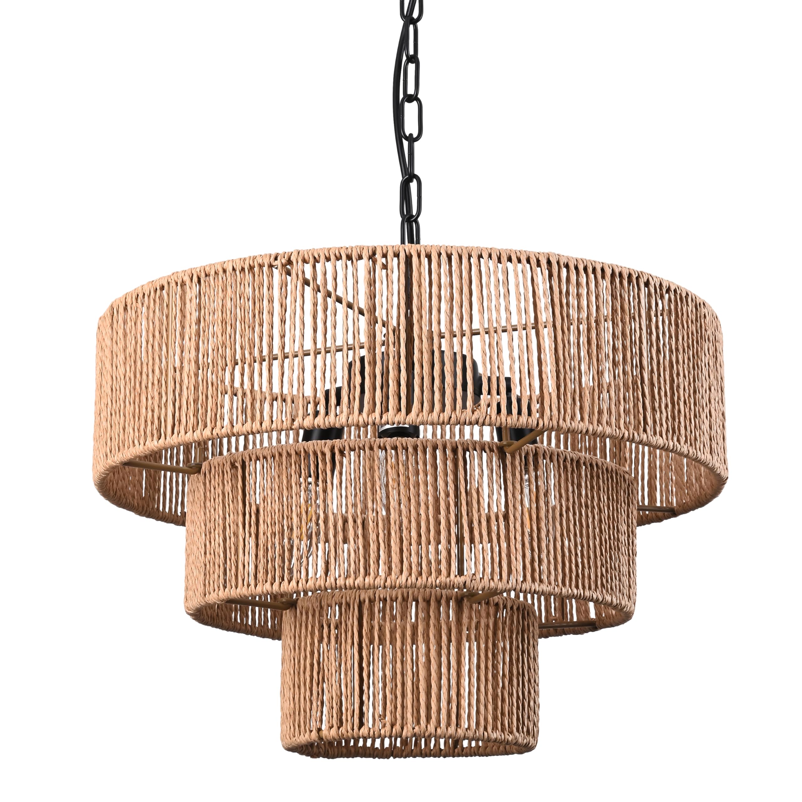 Wicker Pendant Light 18.5 Inch Rattan Pendant Lights Woven Pendant