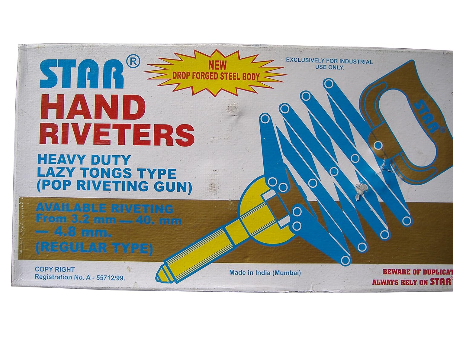 Buy Star Hand Riverter Heavy Duty Lazy Tongs Type Pop Riveting Gun ...