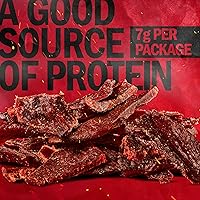 Vista 4 de Jack Link's Paquete múltiple de carne seca de res – Original – Hecho con carne 100% real – Snacks de proteína de carne real listos para comer